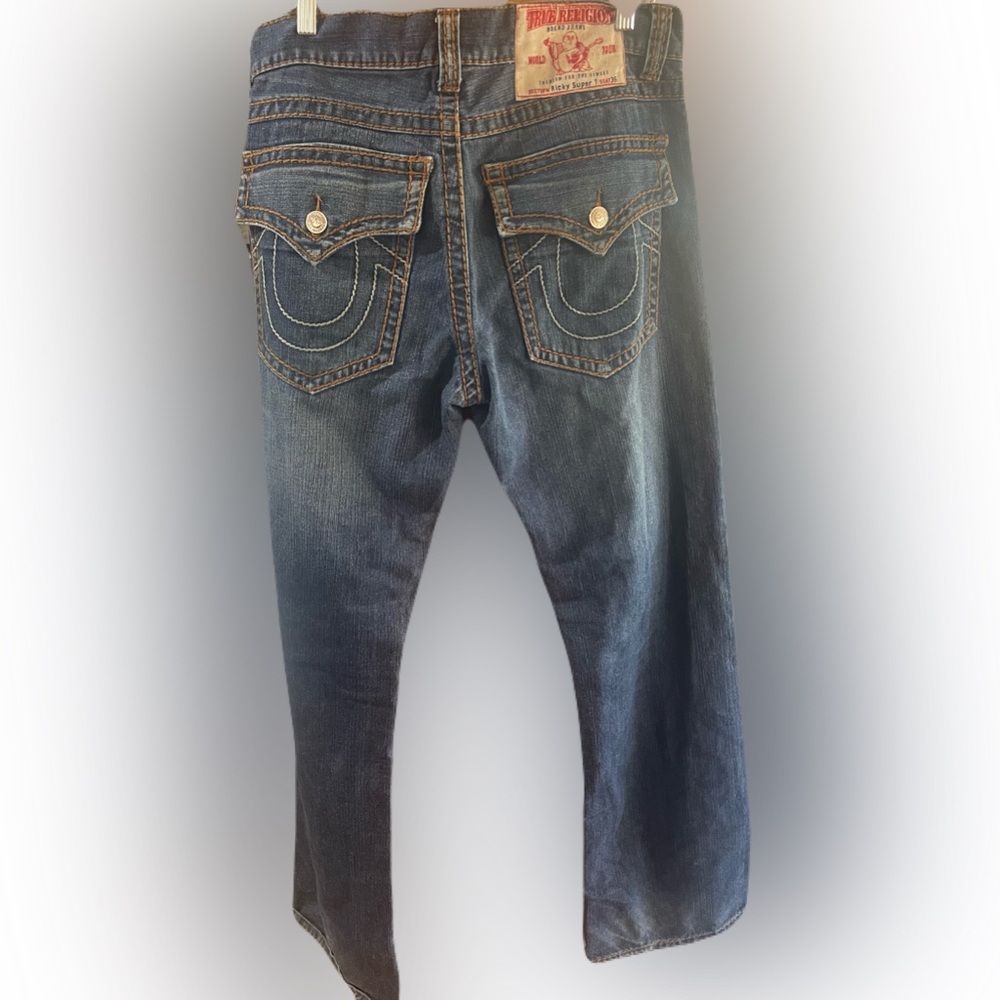 True Religion Jeans with Tan Stitching 36X38